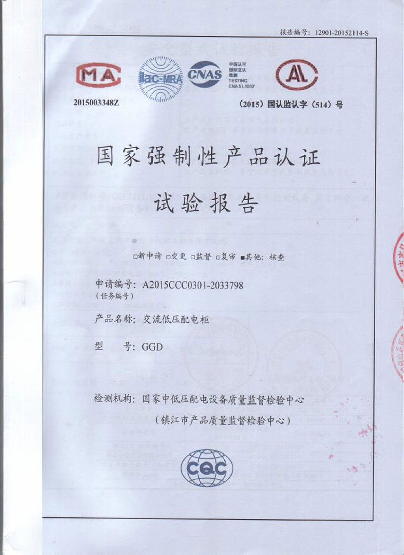 低壓試驗報告