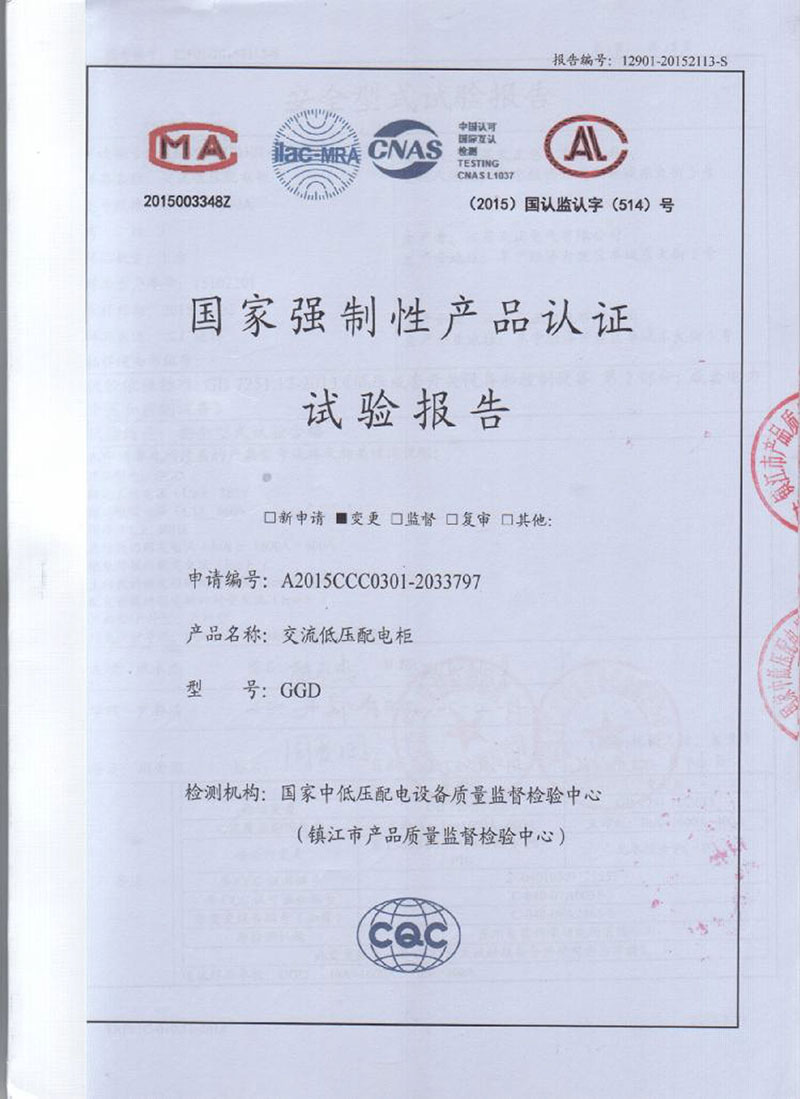 低壓試驗報告