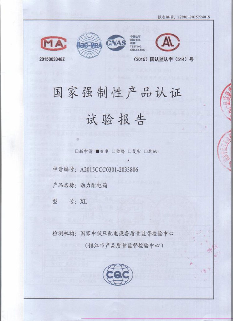 低壓試驗報告